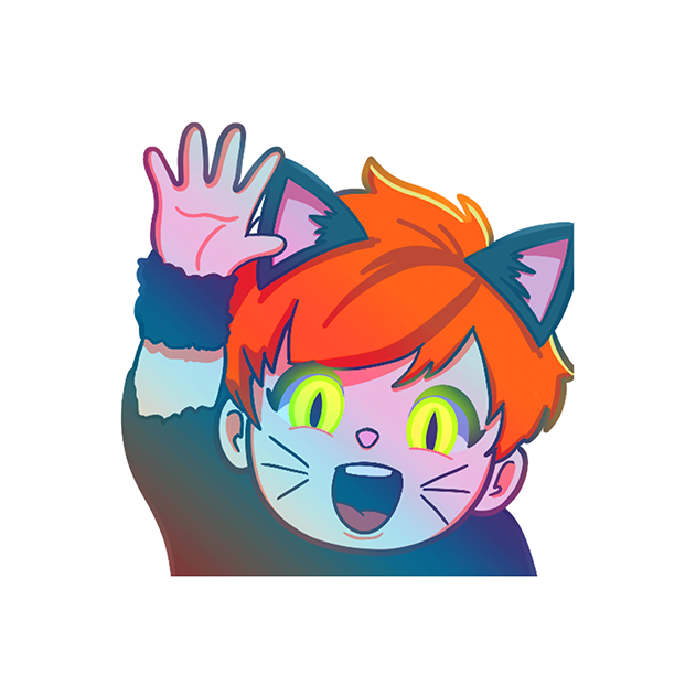 Voosh Cat Sticker