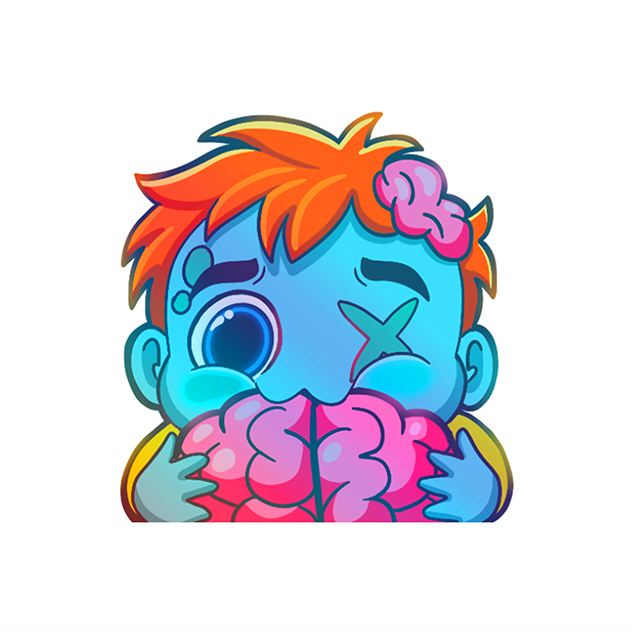 Voosh Brains Sticker
