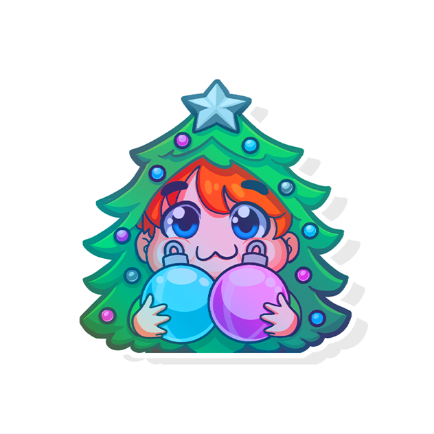 Voosh's Christmas Tree Sticker