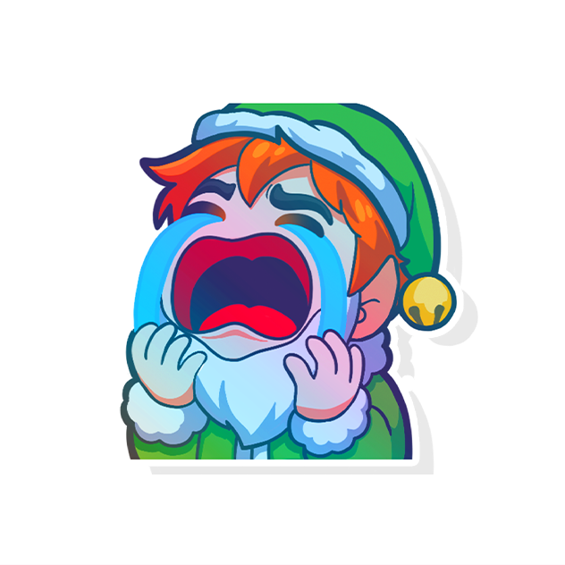 Voosh's Christmas Elf Sticker