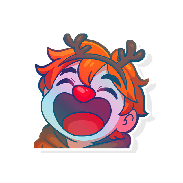 Voosh's Christmas Reindeer Sticker