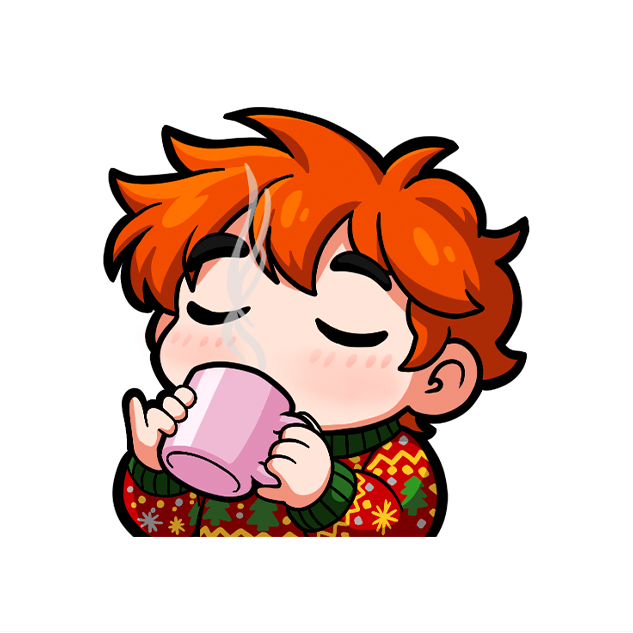 Voosh's Christmas Sip Sticker