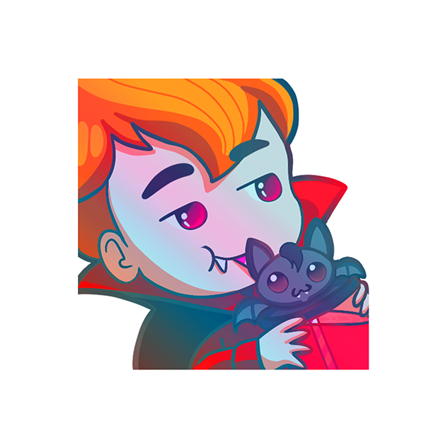 Voosh Vampire Sticker