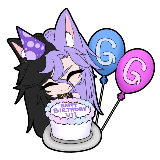 Violet's Birthday Bash Sticker