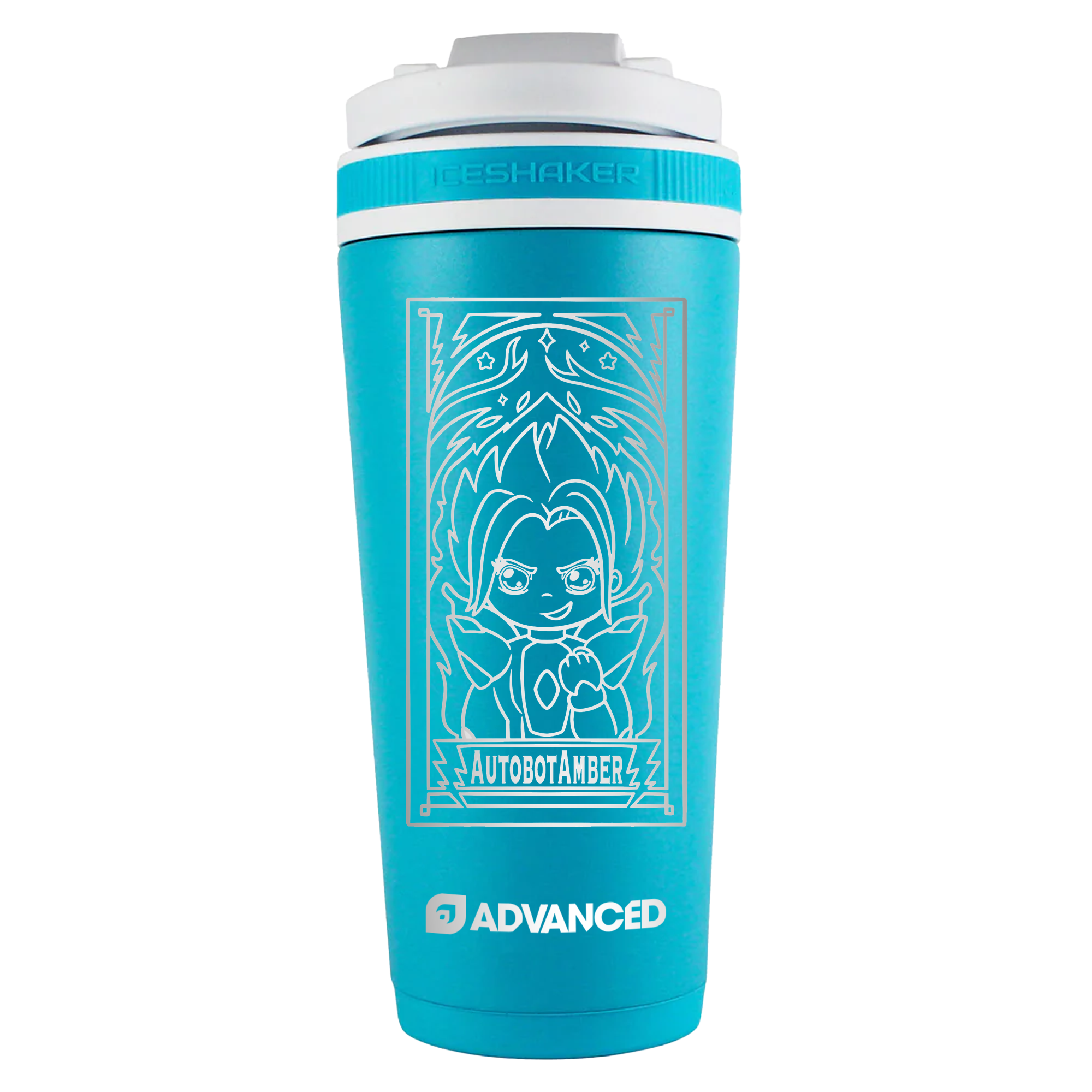 AutobotAmber Custom 26oz Ice Shaker - Caribbean Blue