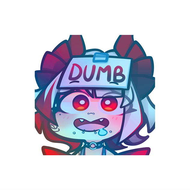 Vexmlk Dumb Sticker