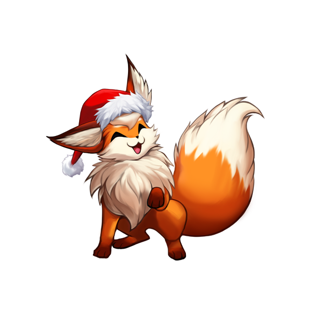 Lindz's Christmas Fox Sticker