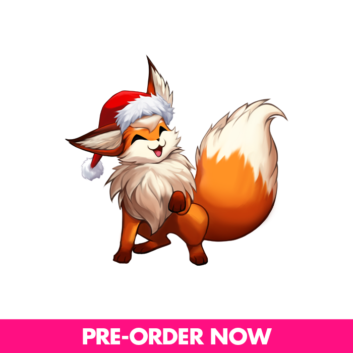 Lindz's Christmas Fox Sticker