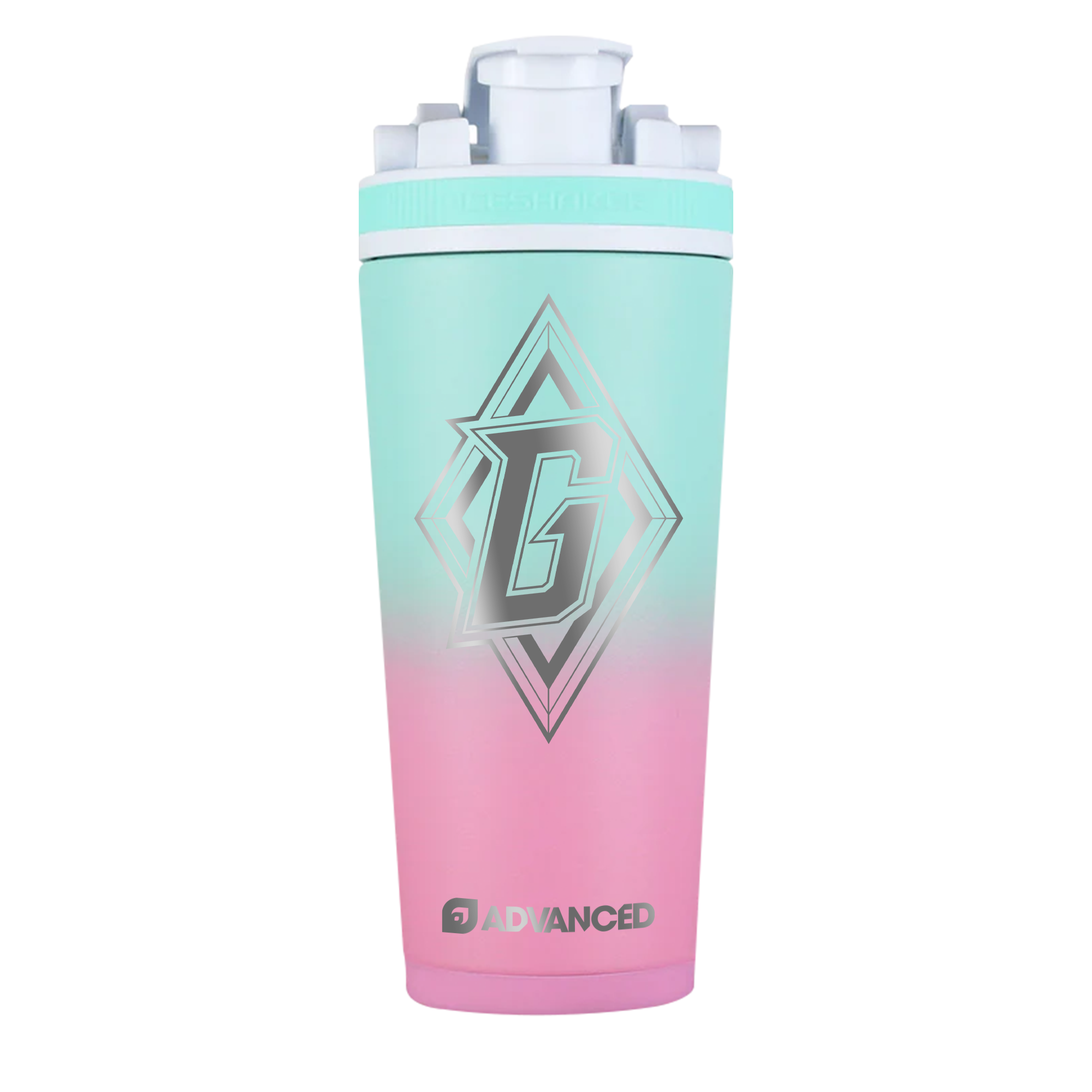 Gingy X ADVANCED Premium 26oz Ice Shaker - Pink/Mint