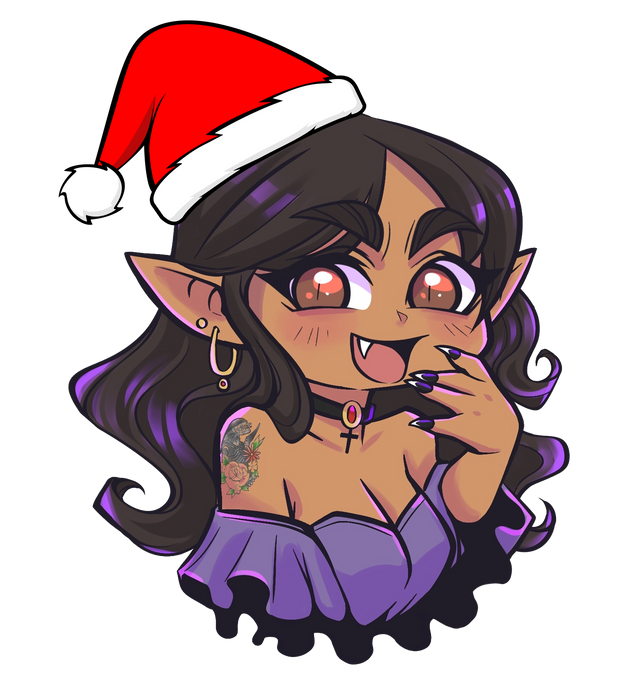 Saira's Christmas Santa Sticker