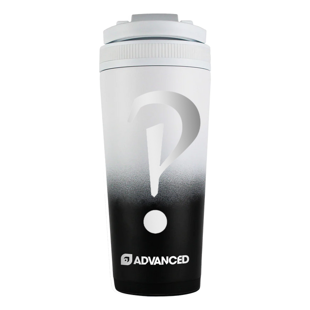 Interrobang Custom 26oz Ice Shaker - Black White Ombre