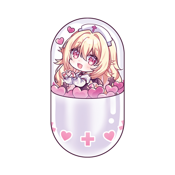 Kiddlynx Sticker - Silver Pill