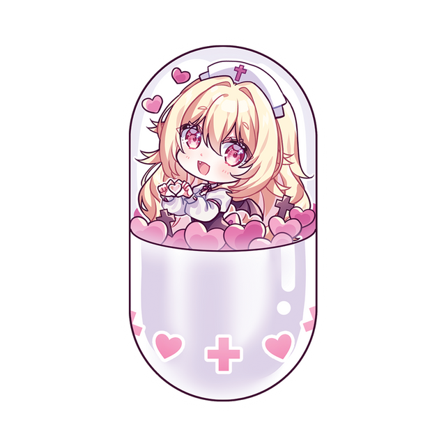 Kiddlynx Sticker - Silver Pill