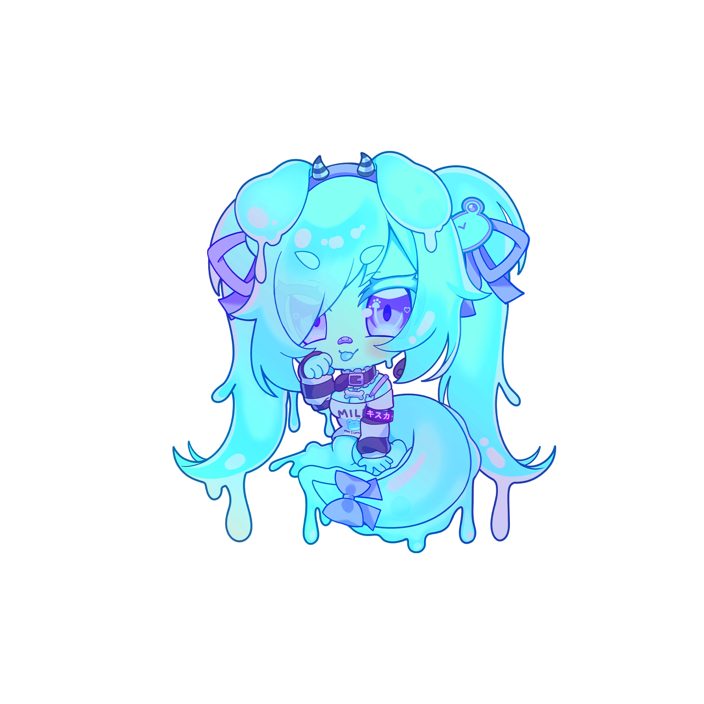 Froggie Slime Sticker