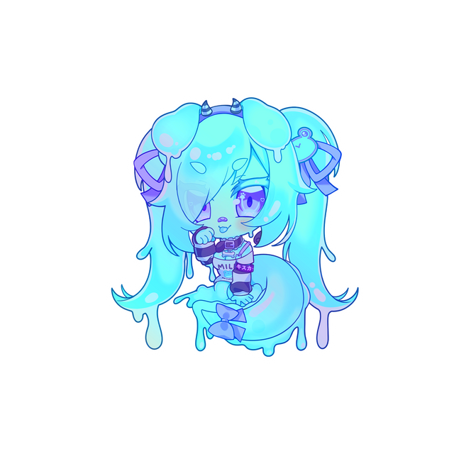 Froggie Slime Sticker
