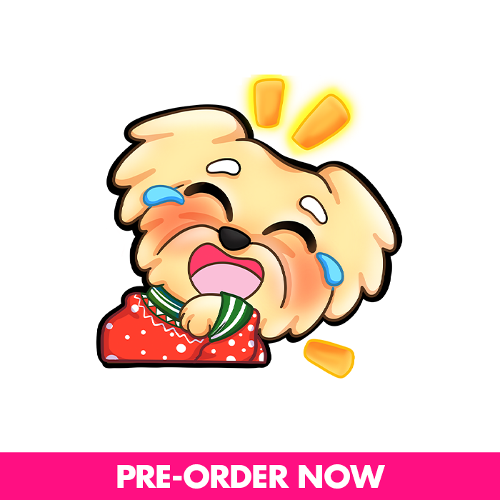 MissRae's Christmas LUL Dog Sticker