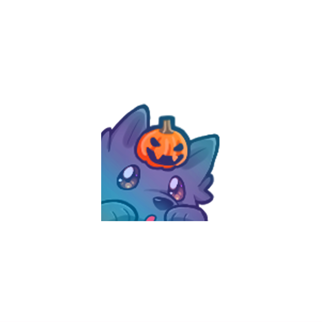 Charleemanderz Pumpkin Doggo Sticker