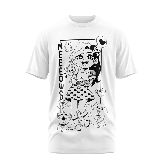 Meeeows Tee - White