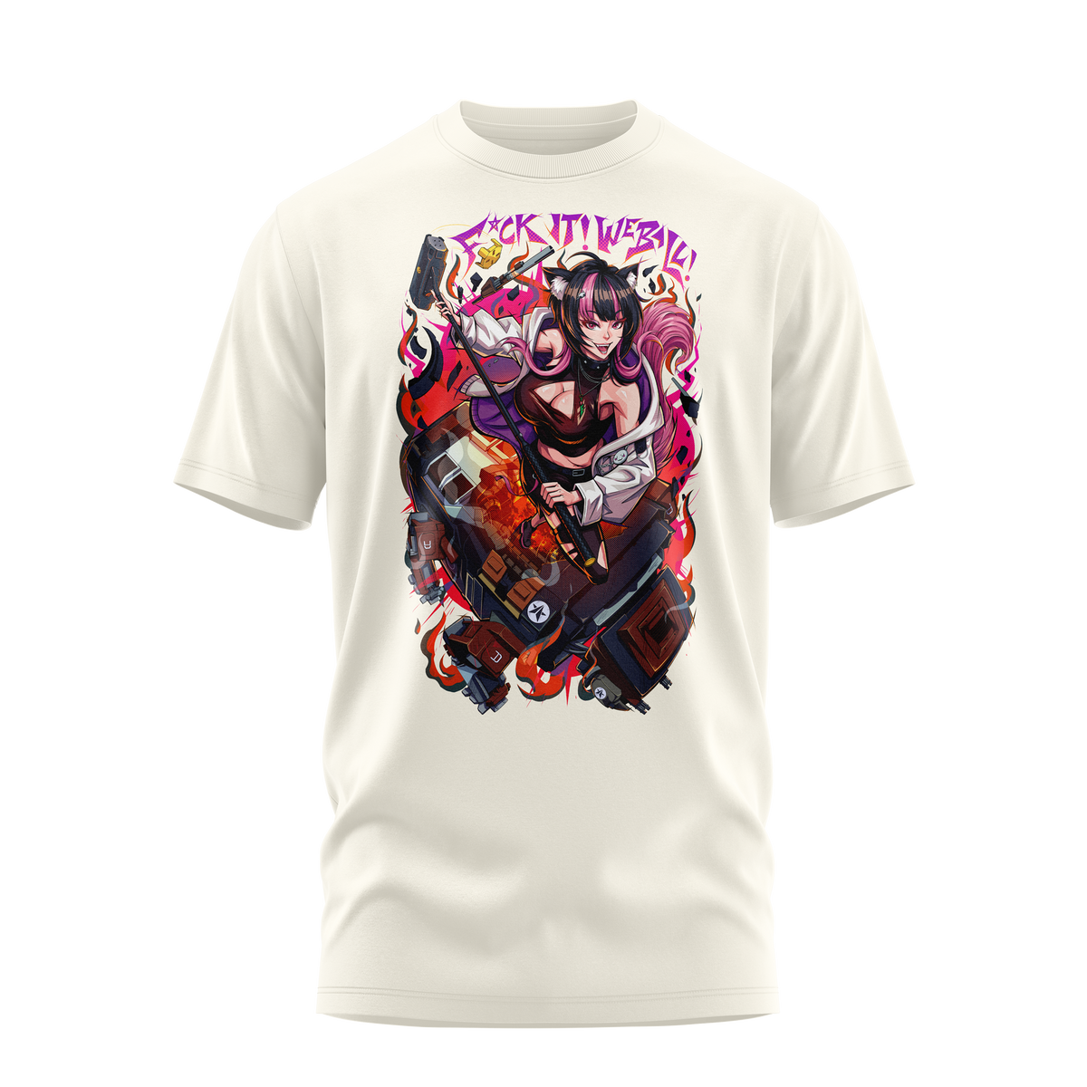 Michelle FreeHugs F*** It We Ball T-Shirt Cream