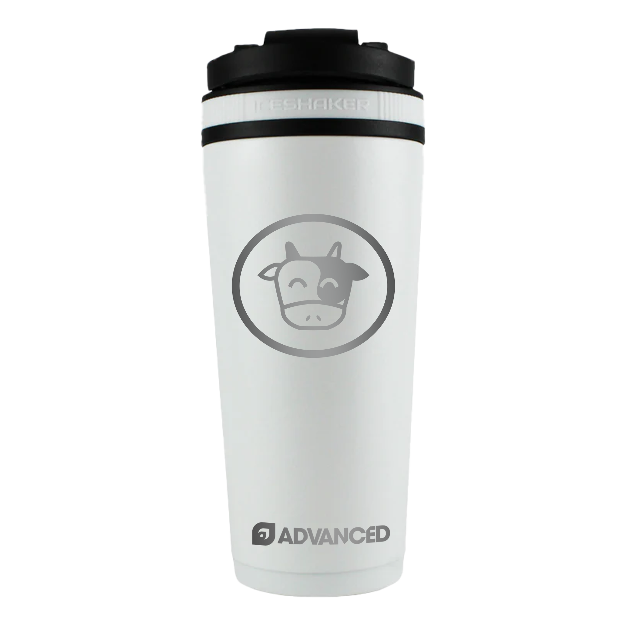 Pokeaim's Moo Moo Milk 26oz Ice Shaker - White