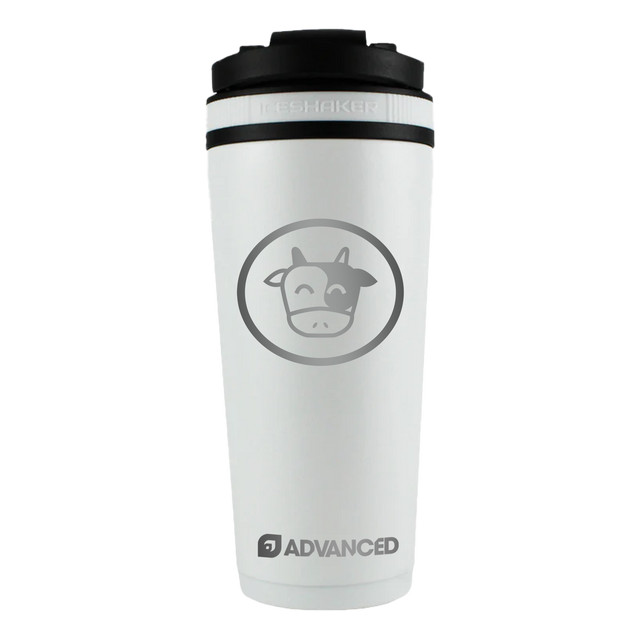 Pokeaim's Moo Moo Milk 26oz Ice Shaker - White