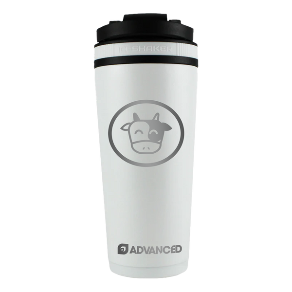 Pokeaim's Moo Moo Milk 26oz Ice Shaker - White