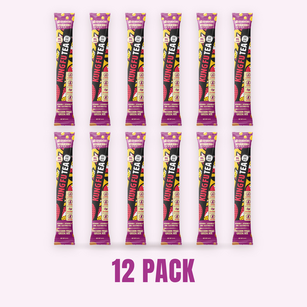 Kung Fu Tea Passion Fruit Green Tea - 12 Stick Packs