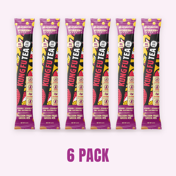 Kung Fu Tea Passion Fruit Green Tea - 6 Stick Pack