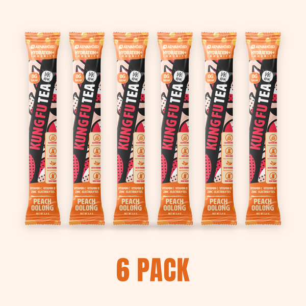 Kung Fu Tea Peach Oolong - 6 Stick Packs