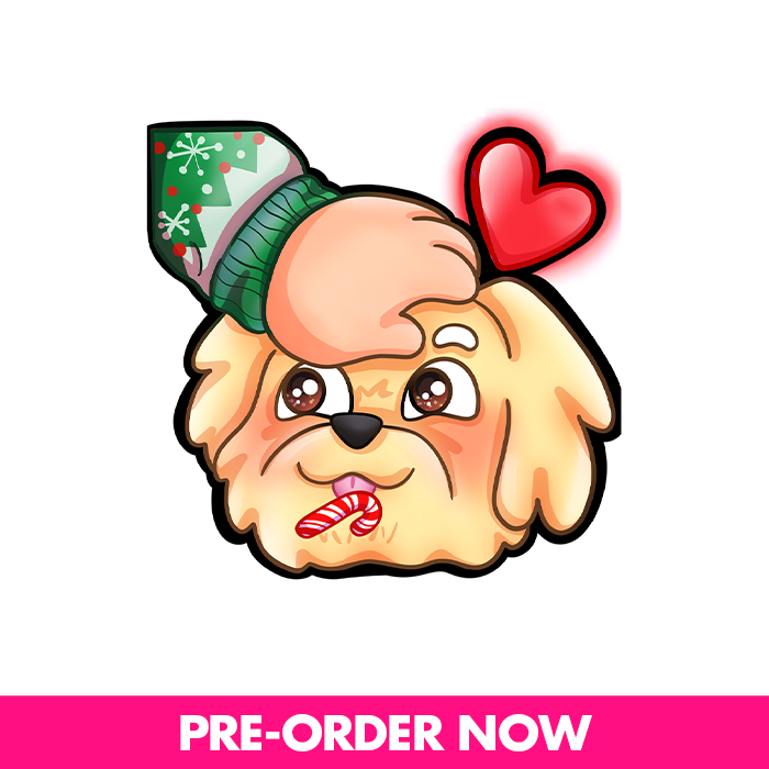 MissRae's Christmas Dog Pet Sticker