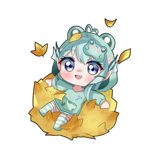 Raemyne's Halloween Fall Leaf Sticker