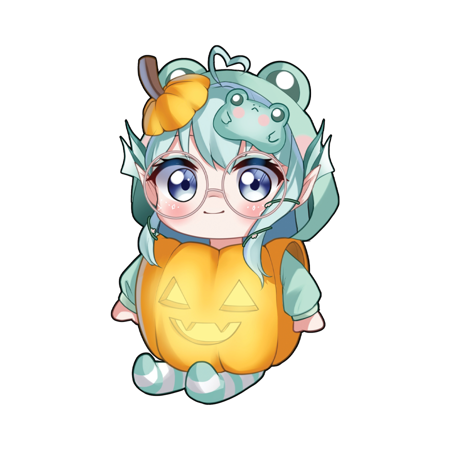 Raemyne's Halloween Pumpkin Costume Sticker