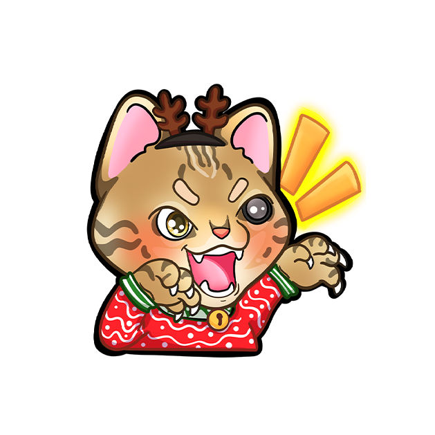 MissRae's Christmas Rawr Sticker