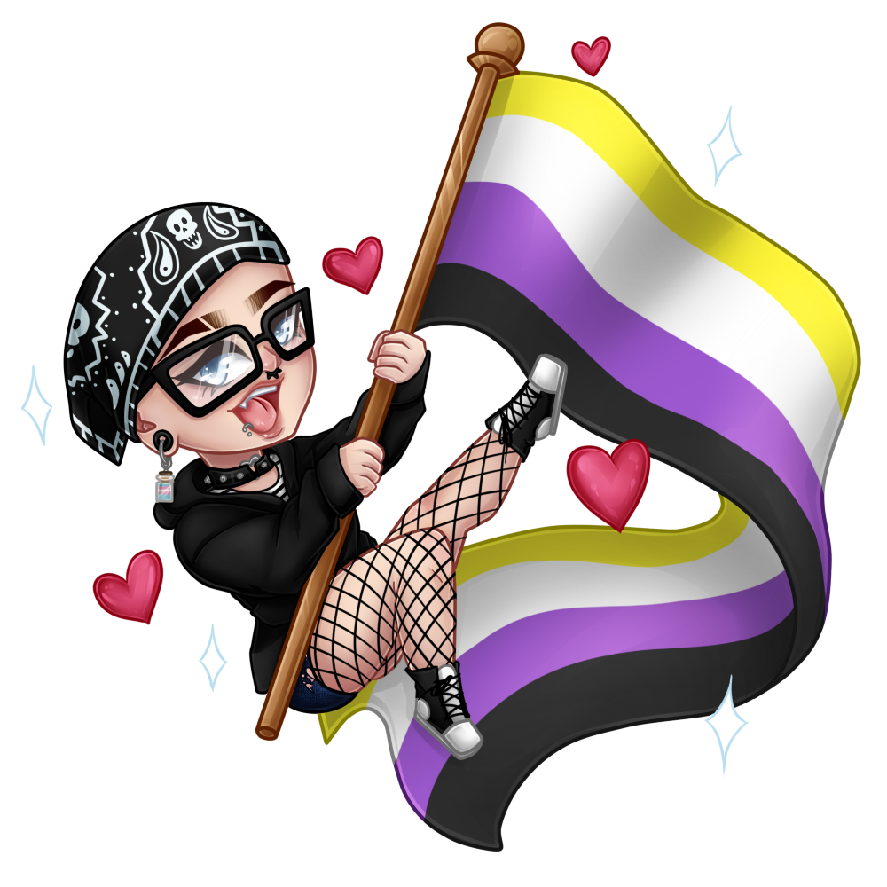Riot's Pride Non-binary Sticker