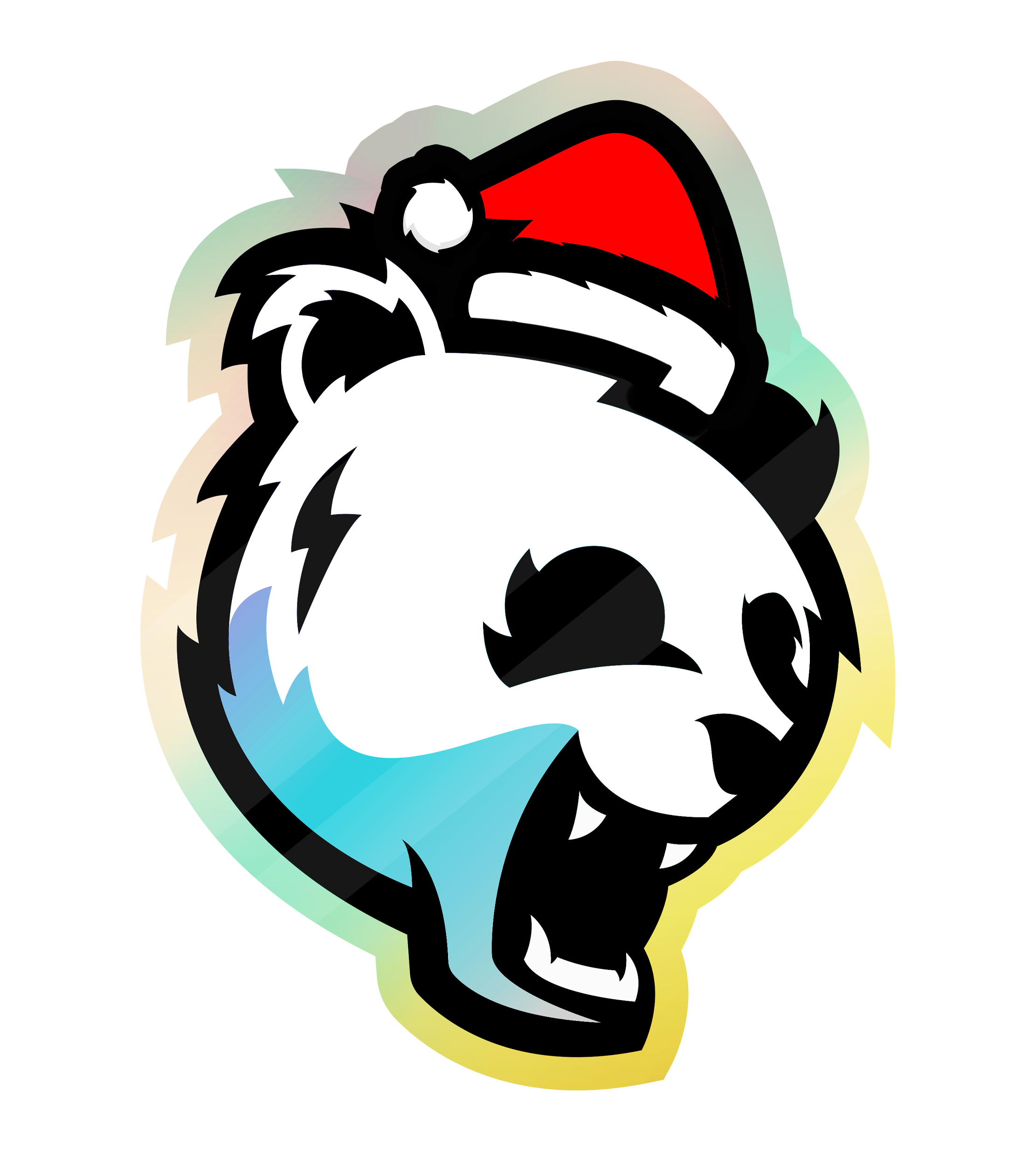 Panduh's Christmas Santa Sticker