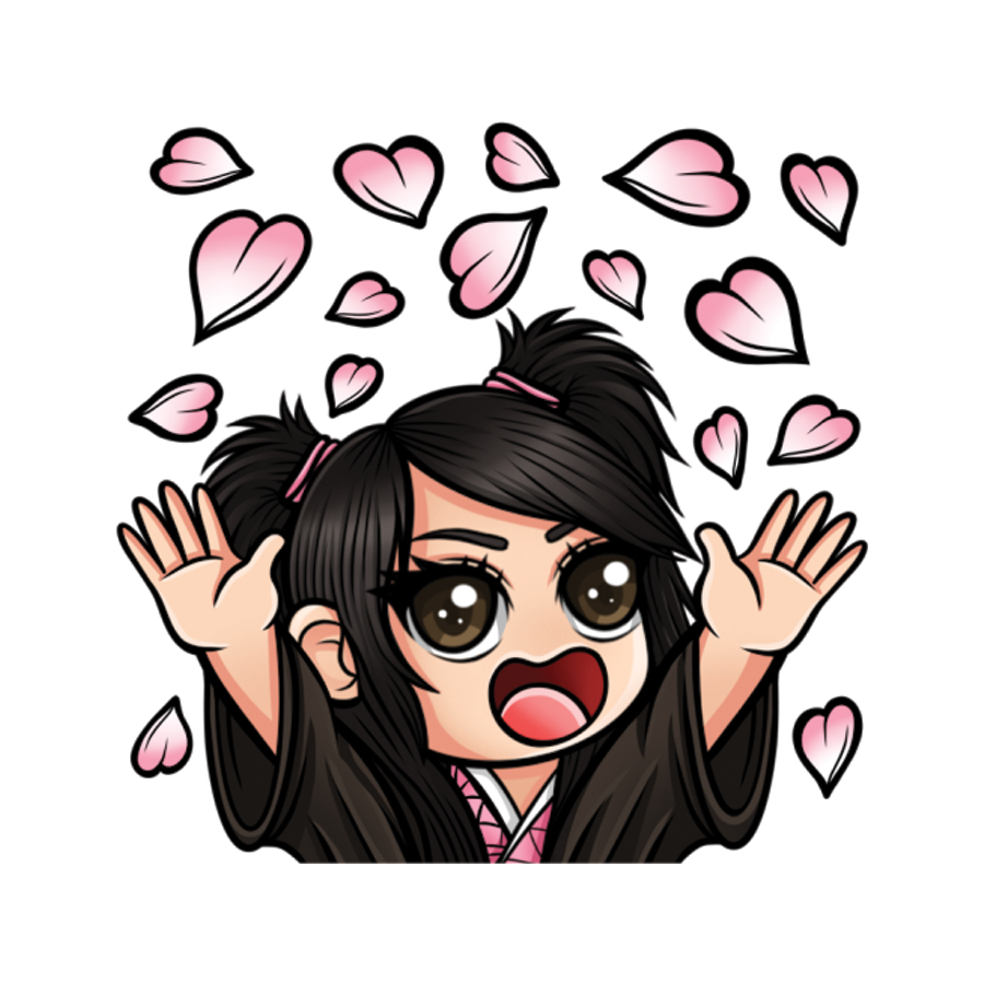 TreyKatxo Sushi Kimmy Petals Sticker