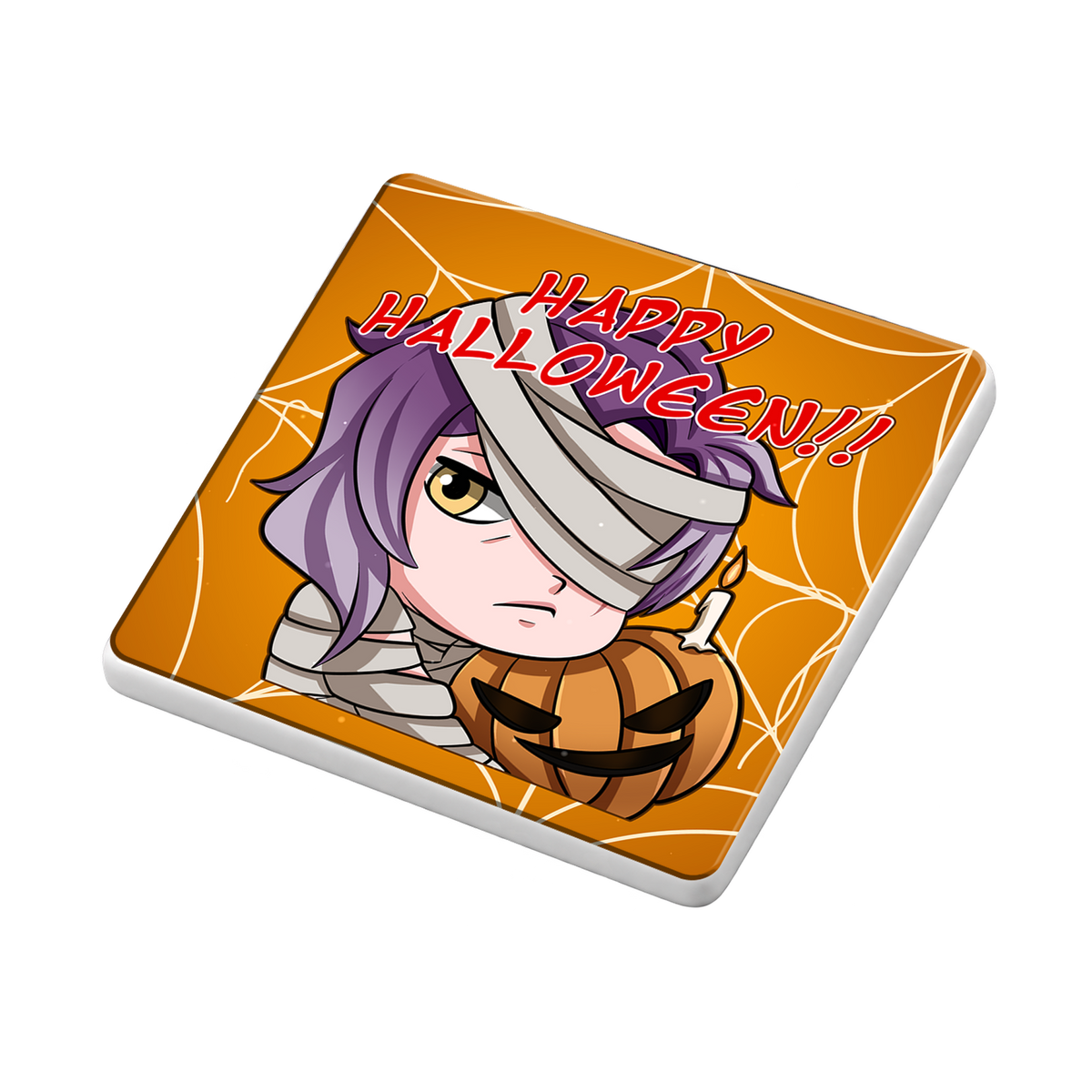 LunariValkyrie Halloween Ceramic Coaster