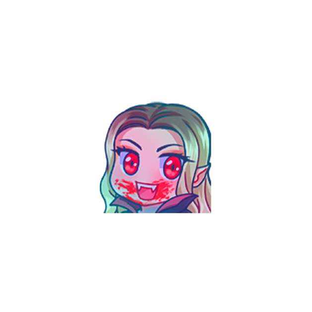 Justine's Vampire Sticker