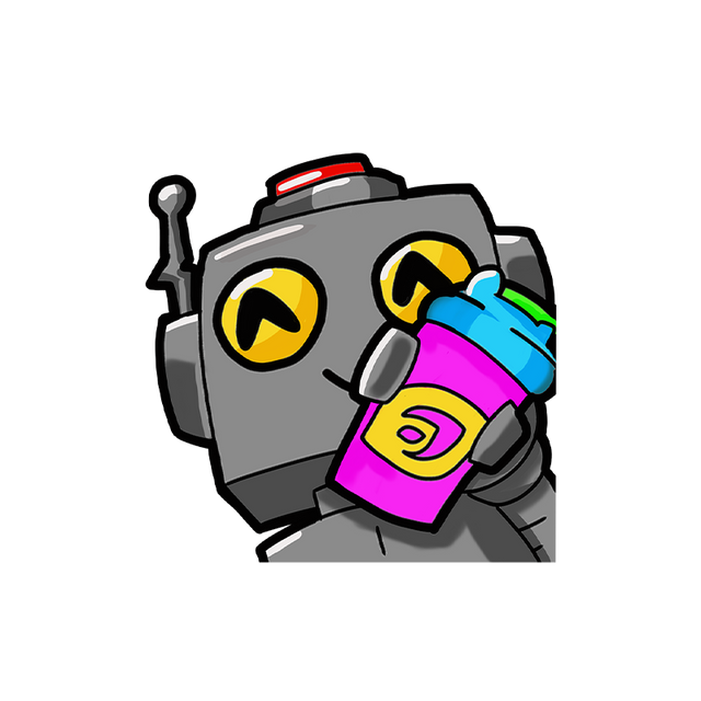 Cupofrobots Sticker